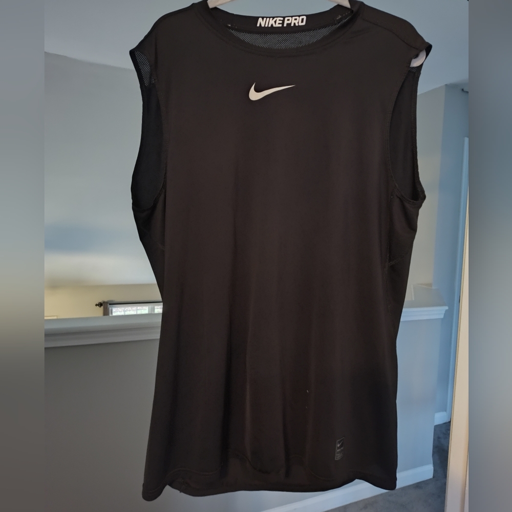 Men's Nike Pro sleeveless running shirt black XL